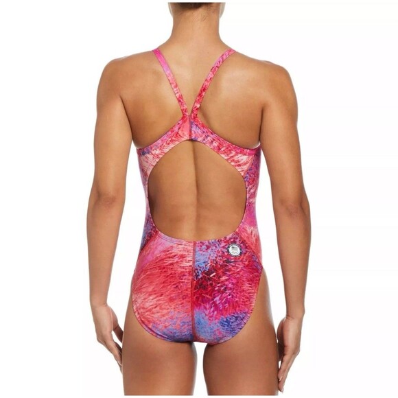 Nike Swim Women's HydraStrong USA Racerback‎ One-Piece Swimsuit~36/Medium - Picture 2 of 7